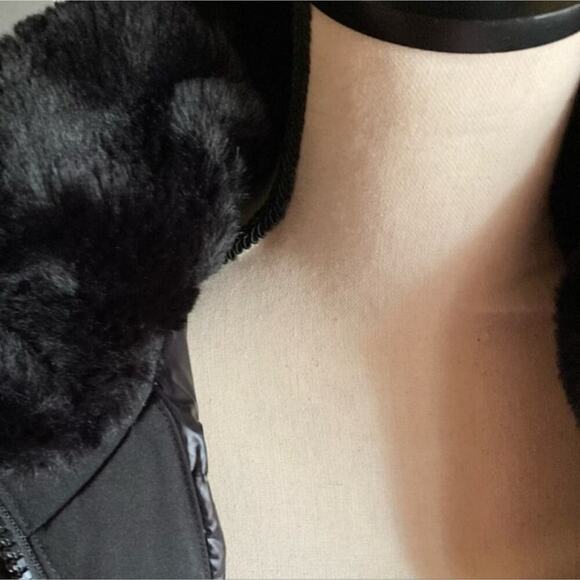 Calvin Klein Anorack Parka Faux Fur Removable Hood Puffer Coat Size L MSRP: $340 - Picture 6 of 12